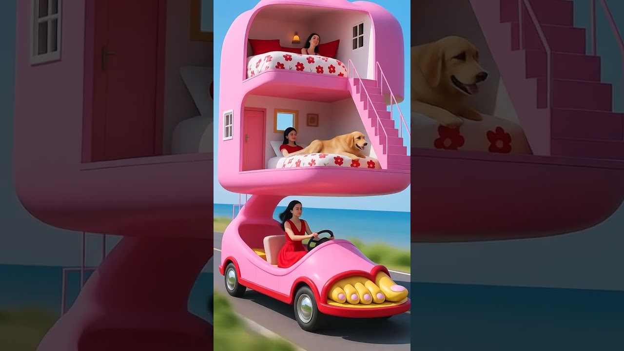 Dream Drive in Pink – The Whimsical Mobile Home Adventure 