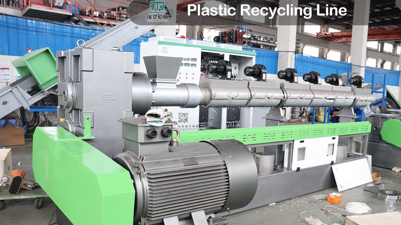 PE PP Flake Pelletizing Line Noodle Cutting