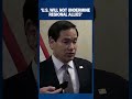 Marco Rubio Reaffirms US Commitment To Security Of Regional Allies Abroad