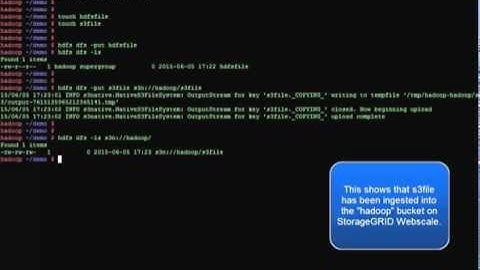 Hadoop S3 Functionality with StorageGRID Webscale