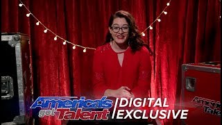 Deaf Singer Mandy Harvey Chats About Receiving the Golden Buzzer - America's Got Talent 2017