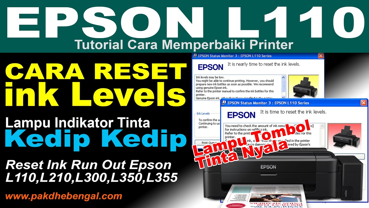 Cara Reset Manual Ink Level Printer 