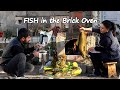 FISH in the Brick Oven (Stoves) in Caucasian Style | Rustic Cuisine | Relaxed Video | Subtitles