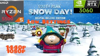 Ryzen 5500 Rtx 3060 South Park Snow Day Low Settings 1440p & 1080p