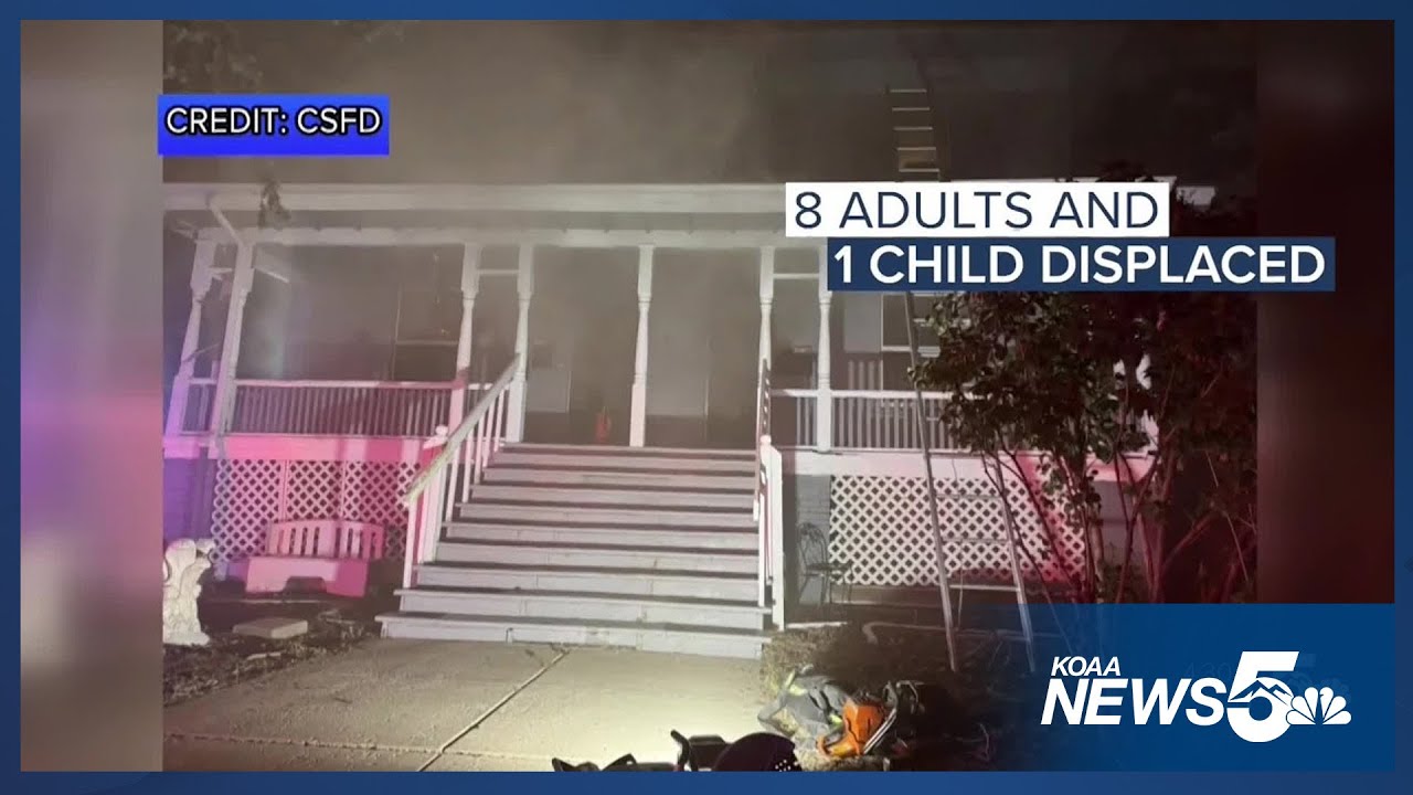 8 adults and 1 child displaced after house fire Saturday - YouTube