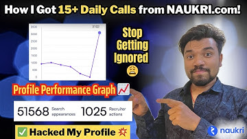 🔥 How I Hacked Naukri: My Profile Strategy That SKYROCKETED Daily Interview Calls!