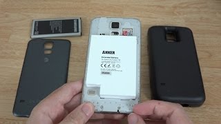 Anker 7500mAh Extended Battery Combo for Samsung Galaxy S5 (Unboxing and First Look)