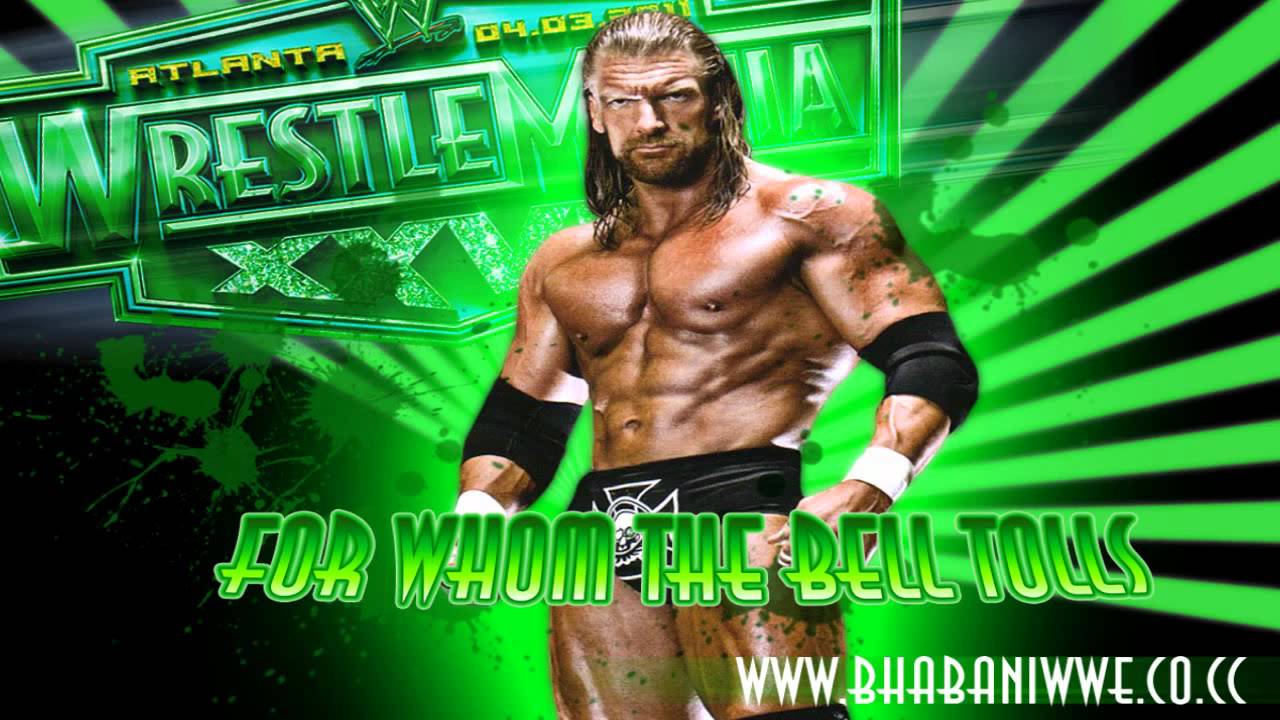 WWE.Triple-H.2nd Theme Song.Wrestlemania 27.For Whom the Bell Tolls ...
