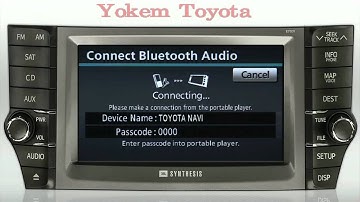 2011 Avalon Navigation - Connect a Bluetooth Device.mov