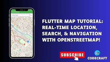 Flutter Map Tutorial: Real-Time Location, Search, & Navigation with OpenStreetMap!