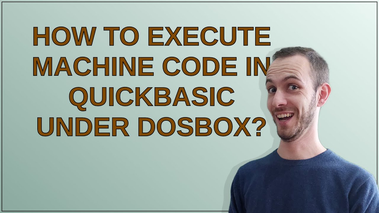 Retrocomputing: How to execute machine code in QuickBasic under DosBox ...