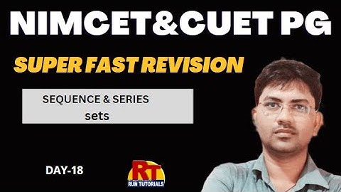 NIMCET-2023 /SEQUENCE & SERIES in 1 Shot - All Concepts, Tricks & PYQs Covered | sets