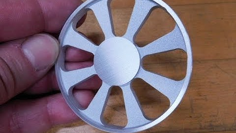 Milling a Flared Spoke Wagon Wheel on a Rotary Table