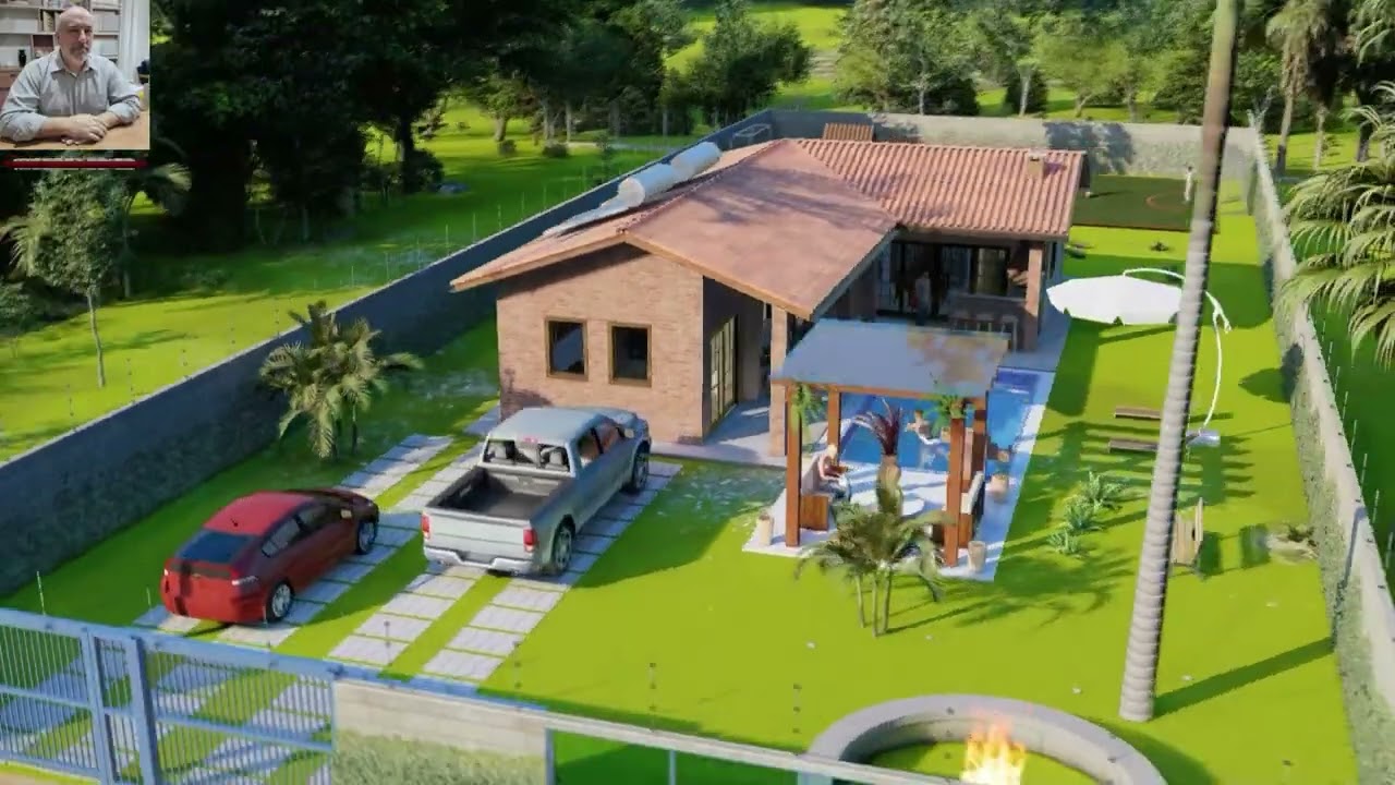 Chácara Pronta em L - Suíte +1Dorm. com 100 m²