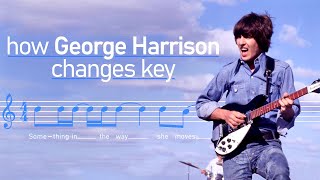 How George Harrison changes key in Beatles songs