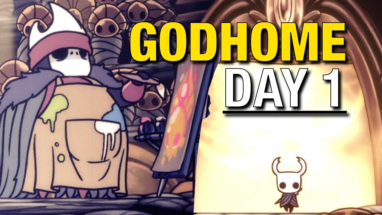 Can I Beat GODHOME Before Silksong... DAY 1 // Hollow Knight First Playthrough