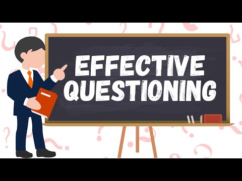 Video: Hvad er tre teknikker til effektiv spørgsmål i naturfagsklassen?