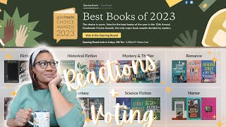Reacting to the 2023 Goodreads Choice Award nominees + Voting & Adding New Books to my TBR🏆