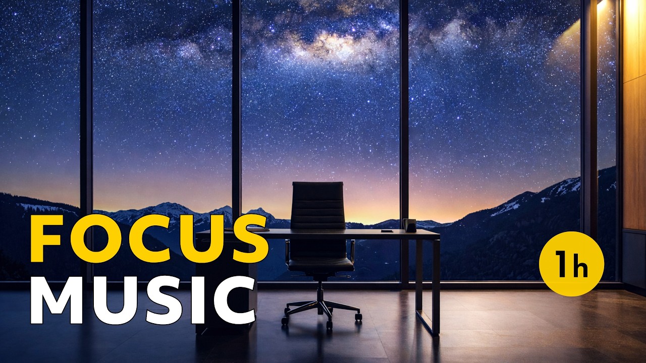 1 Hour Focus Music to Study and Work • Flow State Music