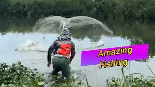 Top Videos , River Fishing , net Fishing , cast Net fishing , survival skills  , River Fishing