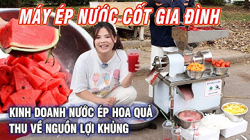 Kinh Doanh Nước Ép Hoa Quả Thu Về Nguồn Lợi Khủng Với Máy Ép Nước Cốt Gia Đình Của Bình Quân