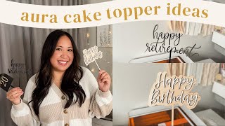 Glowforge Aura Project Idea: Wood & Acrylic Cake Toppers