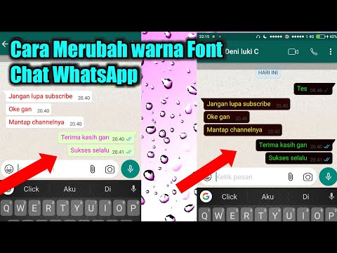 Video Cara Membuat Tulisan Berwarna Di Whatsapp