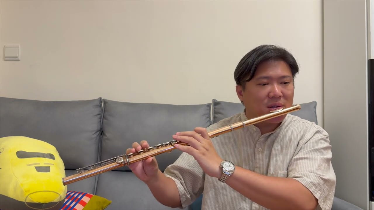 Advanced Method for flute Vol.1, P.46, Triple Tonguing, 100 with Metronome by Mario So