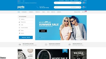 Porto WordPress Header Setting/Configuration