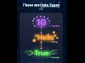 “Data Types in Python Made Easy" #lazylearners #coding #python #codingforbeginners #motivation