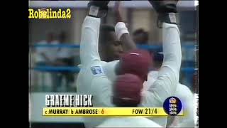 FAIL ENGLAND ALL OUT 46        vs WEST INDIES 1994 3RD TEST