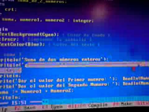 turbo pascal marco 1 - YouTube