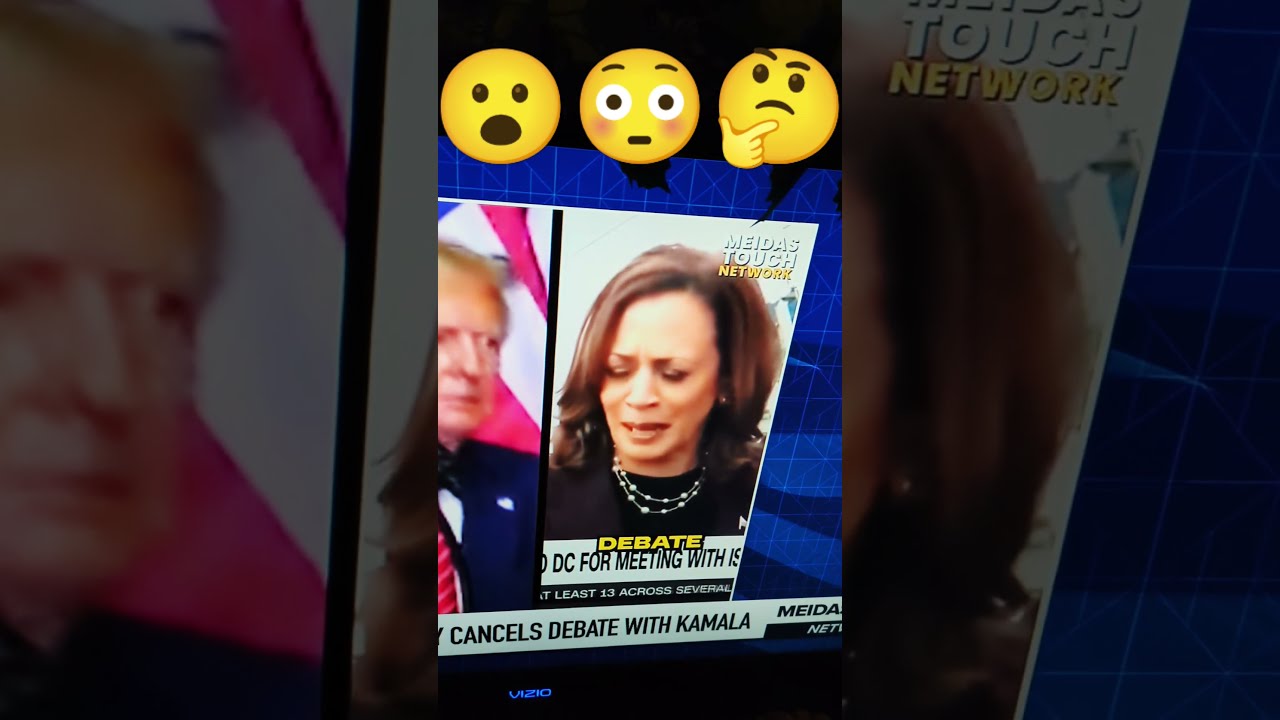  TRUMP CANCELS DEBATE 2024 Savedemocracy News Vote Blue Bluewave This Harris2024