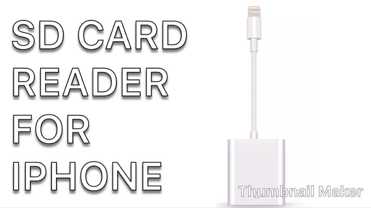 The Lightening To SD Card Reader YouTube The Lightening To SD Card Reader YouTube