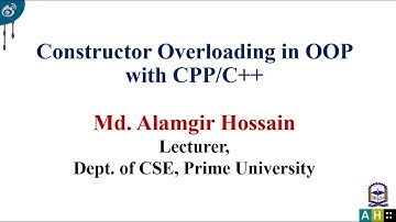 OOP(C++)-09, Constructor overloading in object-oriented programming with cpp/c++