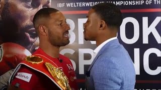 (TEMPERS ERUPT) KELL BROOK VS. ERROL SPENCE OFFICIAL FULL PRESS CONFERENCE AND FIRST FACE OFF