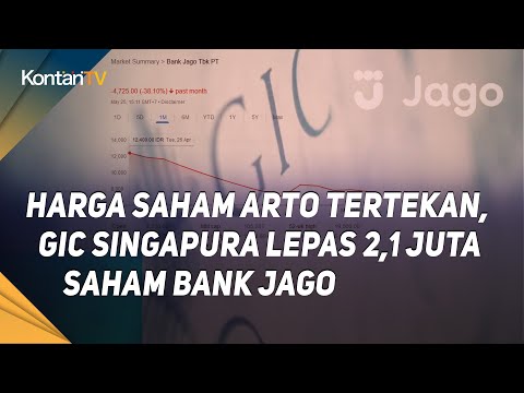 Harga Saham ARTO Tertekan, GIC Singapura Lepas 2,1 Juta Saham Bank Jago
