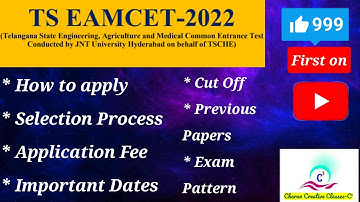 TS EAMCET 2022-23 NOTIFICATION | exam pattern | cutoff | previous papers | syllabus | how to apply