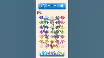 Tangle Rope Level #493  | How to Unlock all Level Gameplay Android, Android, iOS #short #games