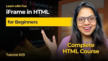 iFrame in HTML in Hindi 🔥| HTML Tutorial for Beginners in Hindi #29