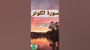 سورة الكوثر بصوت ياسر الدوسري #quran #المصحف #القرآن_الكريم #ياسر_الدوسري #ماهر_المعيقلي #اكسبلور