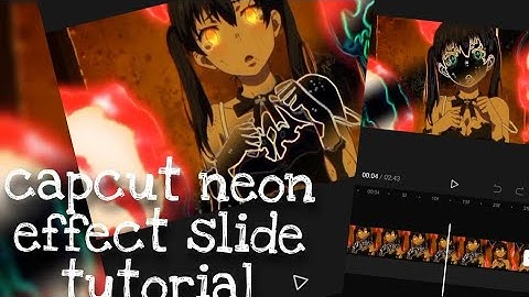 Tutorial Neon Effect  Slide ||capcut
