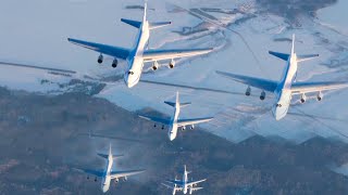 Семь самолетов Ан-124 России одновременно поднялись в воздух