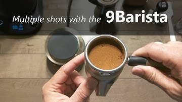 9Barista workflow, pulling consecutive shots