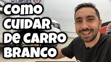 Como cuidar da pintura do veículo branco?