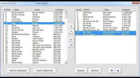 Mover Dados Entre Listbox Excel VBA