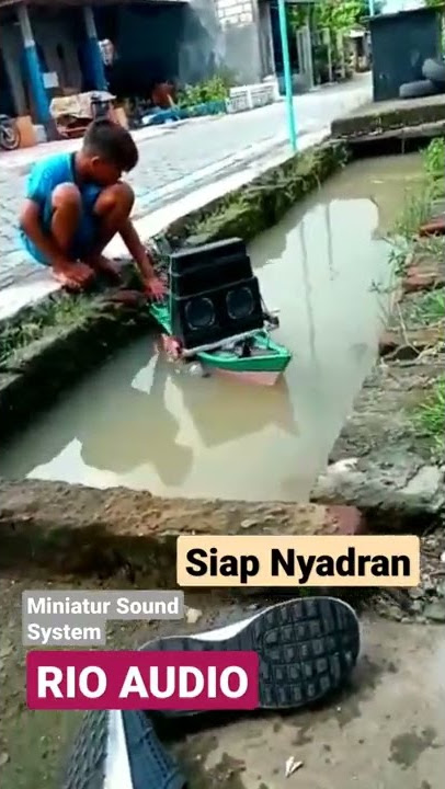 Kreatif ! miniatur perahu Sound System