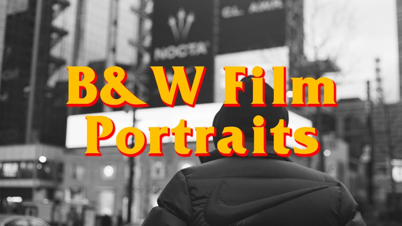 Black and White Film Portraits | Streetwear Photoshoot