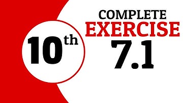 Exercise 7.1 - 10 Class Math | Waqas Nasir