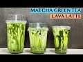 A BESTSELLER! MATCHA GREEN TEA LATTE - THE LAVA WAY. CARAMEL, VANILLA & HAZELNUT MATCHA LAVA LATTE